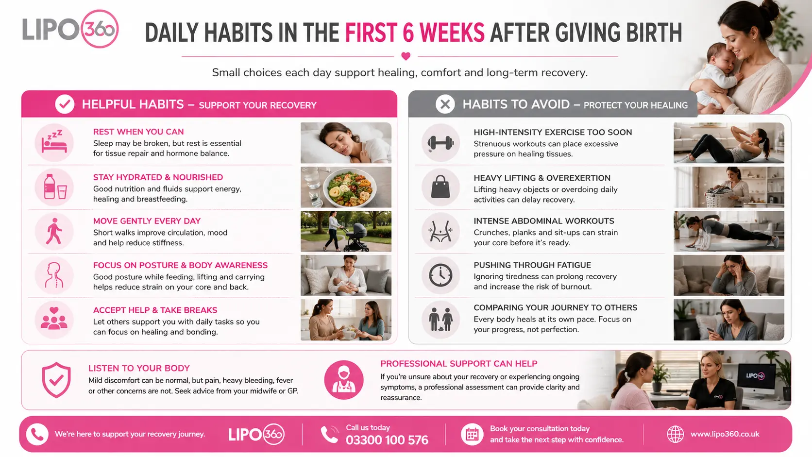 What to Do (and Avoid) in the First 6 Weeks After Giving Birth To Avoid Diastasis Recti 3 First 6 Weeks After Giving Birth To Avoid Diastasis Recti Haverhill : Daily Habits in the First 6 Weeks After Giving Birth